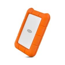 Image of LaCie Rugged External Hard Drive 2TB USB-C Orange Silver (STFR2000800)