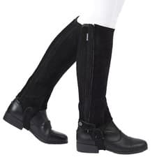 Image of Dublin Suede Half Chaps II, Black or Brown, Adult & Child Sizes,