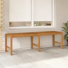 Image of WALPLUS Garden Bench 150 cm Solid Teak Wood Outdoor Seating Furniture