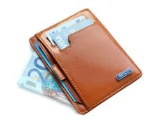 Image of RICCO Italian Leather Front Pocket RFID Thin Cardholder Minimalist Wallet S11