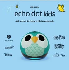 Image of AMAZON ECHO DOT KIDS 5th GEN SMART SPEAKER WITH ALEXA - OWL - *BRAND NEW*