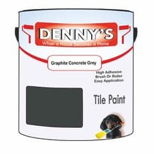 Image of Dennys Tile Kitchen Tile Paint - Graphite Concrete Grey