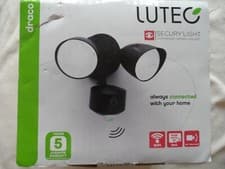 Image of Lutec Draco WI-FI Connected LED Security Floodlight & Camera NEW