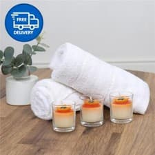 Image of Votive Candle Unscented Flower Themed Candles Gift Set Pack of 3