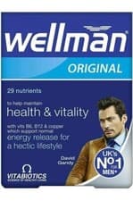 Image of 2 x NEW Vitabiotics Wellman Original Multi Vitamin Minerals for Men 30's
