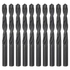 Image of 10pcs Twist Jobber Drill Bits 12mm Nitride Coated High Speed Steel (HSS) 4241