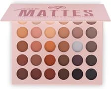 Image of W7 Just Mattes Pressed Pigment Palette - 30 Natural Nude Colours - Flawless