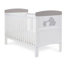 Image of Obaby Grace Inspire Cot Bed - Baby Cot to Toddler Bed with 3 Position Base