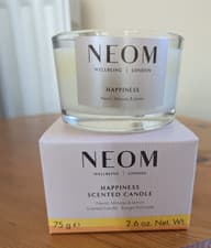 Image of Neom happiness scented candle 75g neroli mimosa & lemon, BNIB