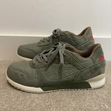 Image of Asics Gel Lyte III Mens Khaki Green Running Trainers UK 8.5 BNWT