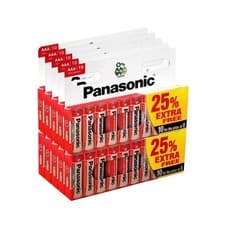 Image of 100 X Panasonic AAA Zinc Carbon Batteries R03 1.5V (10 Packs) Long Expiry Date