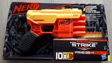 Image of Nerf Alpha Strike Fang QS-4 Foam Dart Blaster includes 10 Darts