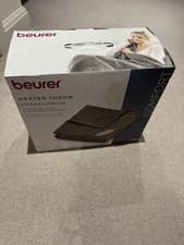 Image of Beurer Heated Throw Cosy Dark Grey HD 75 - Open Box - Never Used - 130cm x 180cm