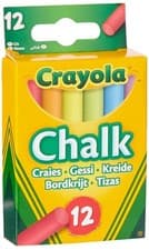 Image of Anti Dust Coloured Chalk Assorted Colours (Pack of 12) Smooth Texture Makes