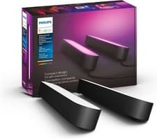 Image of Philips Hue Play White & Colour Ambiance Smart Light Bar 2 Pack Base Unit -black