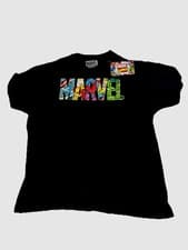 Image of Marvel Logo T-shirt Black Official XXL 