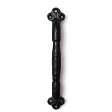 Image of Black Door Pull Handle Cast Iron Antique 220mm Cottage