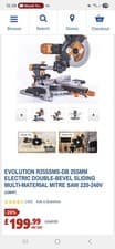 Image of EVOLUTION 2000W 240V 255mm Sliding Mitre Saw (R255SMS)