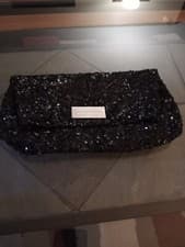 Image of Victoria's Secret Sequin Fold over Cosmetic Clutch Bag Pouch