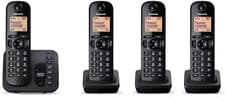 Image of Panasonic KX-TGC224EB DECT Cordless Phone with Answering Machine, 1.6 Inch Easy-