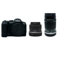 Image of Canon R7 Mirrorless Camera + RF-S 18-45mm + RF-S 55-210mm Lens - UK Next Day Del