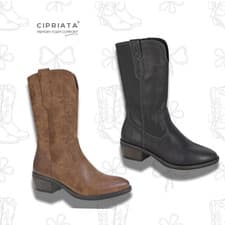 Image of Womens Western Cowgirl Cipriata Memory Foam Festival Country Boots
