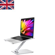 Image of Portable Aluminium Alloy Laptop Stand for 10-16" Devices | Adjustable & Foldable