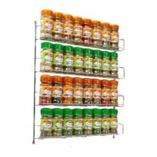 Image of Spice Herb Jar Rack Holder Kitchen Door Cupboard Storage Wall 3, 4, 5, & 6 Tier
