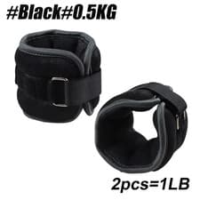 Image of 1Pair Adjustable Ankle & Wrist Weights (0.5Kg/1Kg) - Neoprene Leg Arm Straps for