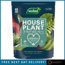 Image of WESTLAND HOUSE PLANT POTTING MIX 4L NUTRIENT RICH COMPOST SOIL FOR INDOOR PLANTS