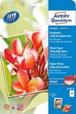 Image of Avery Zweckform 2556-20 Premium Inkjet Photo Paper High-Gloss A4 250 g 20 Sheets