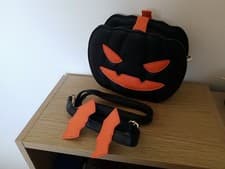 Image of Black Pumpkin Bag with adjustable strap - Halloween - BRAND NEW