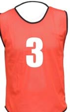 Image of 10 FOOTBALL MESH TRAINING SPORTS BIBS NUMBERED (1-10 OR number of your choice)