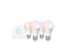 Image of Philips Hue E27 White & Colour Ambiance Starter Kit (4 Smart Bulbs & Bridge)