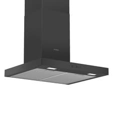 Image of Cooker Hood Bosch Series 2 DWB66BC60B 60cm Wide Chimney Hood - Black - B Rated