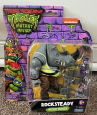 Image of TMNT Teenage Mutant Ninja Turtles Mutant Mayhem Rocksteady action figure new