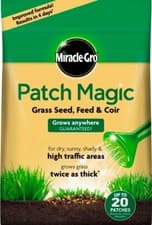 Image of Miracle-Gro Patch Magic Grass Seed, Feed & Coir - Up to 20 Patches - 1.5Kg