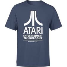 Image of Atari Entertainment Technologies Navy Blue Men T Shirt New Unused Retro Size L