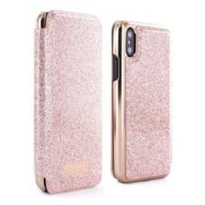 Image of Ted Baker Apple iPhone XS Max Glitsie Folio Mirror Phone Case (New) - Free P&P