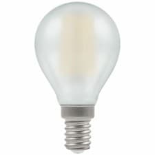 Image of CROMPTON LED Round Filament Pearl Dimmable 4.2W 2700K SES E14 Golf Ball 7284-1