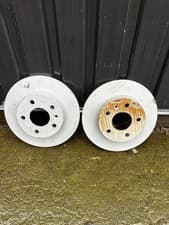 Image of Pair of Solid Rear Brake Discs for Opel, Vauxhall