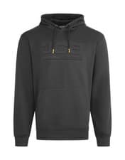 Image of JCB Embosed Mens Black Trade Work Pull Over Sweat Shirt Hoodie