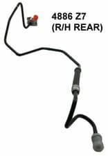 Image of REAR RIGHT BRAKE HOSE PIPE AXLE TO CALIPER FITS: PEUGEOT 307 2001- BFH9018A