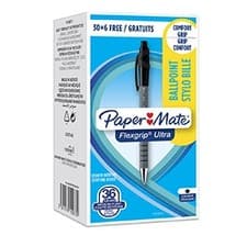 Image of Paper Mate 1910073 Flexgrip Ultra Retractable Ball Pen 1mm Black Box of 36
