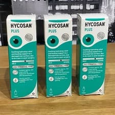 Image of Hycosan Plus Eye Drops 7.5ml x3 | Dry Eye Relief | Preservative Free