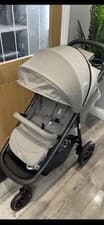 Image of Joie Litetrax 4 Wheeler Pushchair Grey Flannel With Raincover
