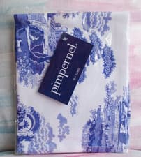 Image of SPODE Pimpernel BLUE ITALIAN one TEA TOWEL 46x78cm BRAND NEW!! wrapped