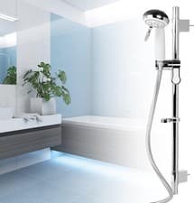 Image of Croydex Flexi-Fit Four Function Metal Shower Set Adjustable Easy Install