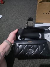 Image of Coach Tabby Shoulder Bag 26 With Pillow Quilting Maple New Authentic
