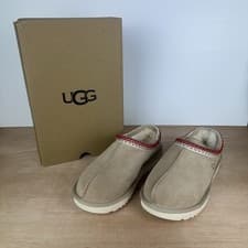 Image of Women’s Tasman II Ugg Slippers UK Size 7 | Brand New In Box | Sand/Red Colourway
